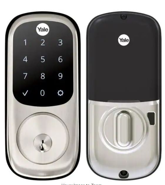 Photo 1 of Yale Assure Lock Satin Nickel Single Cylinder Deadbolt with Touchscreen Keypad