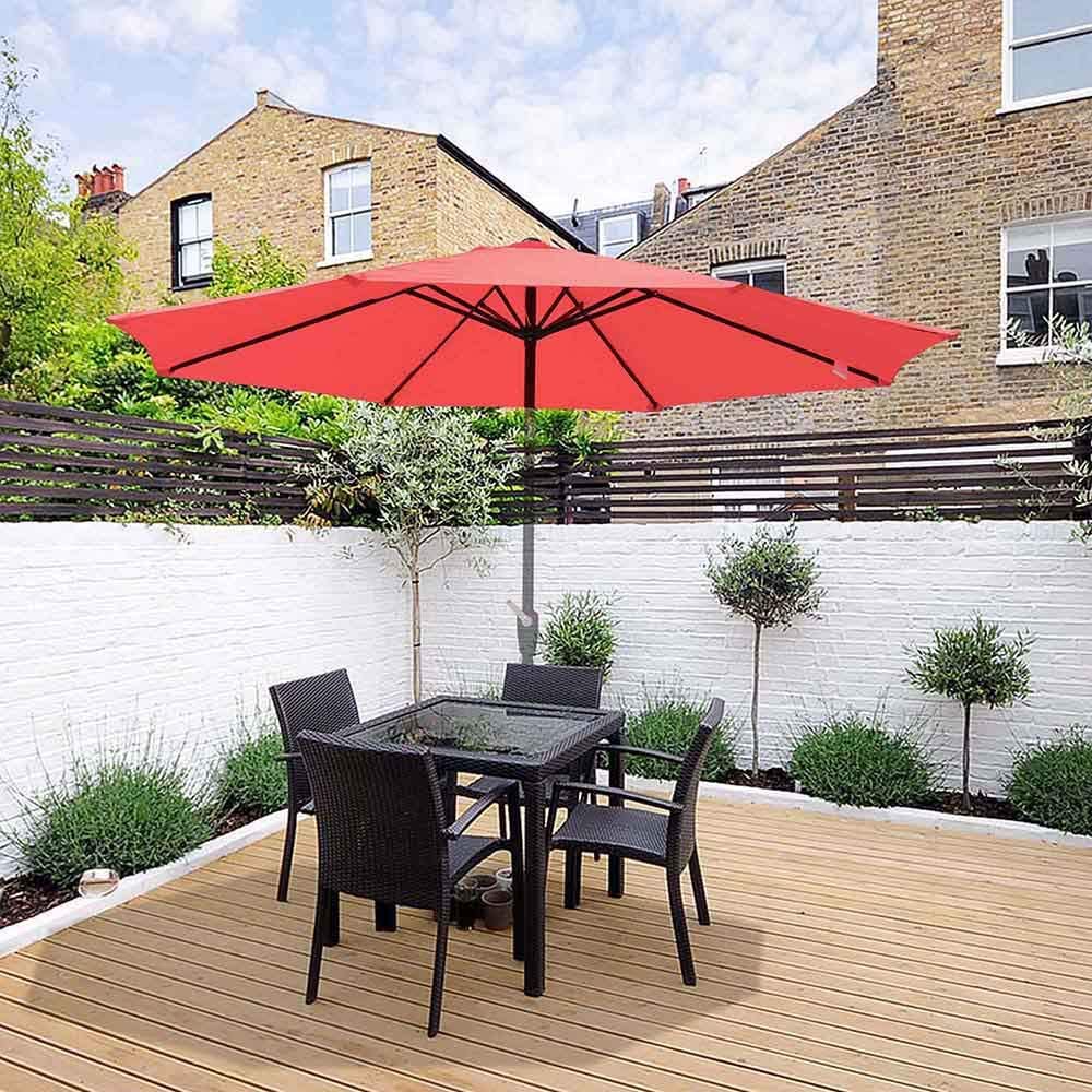 Photo 3 of Yescom UV30+ Universal Replacement Umbrella Canopy Sunshade Top Cover for Yard Garden Patio Beach Pool Deck Market