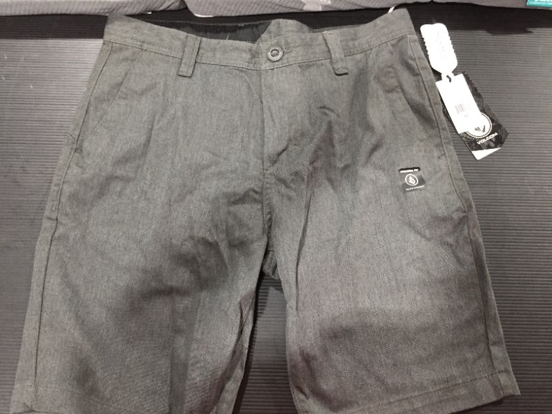 Photo 2 of Volcom Mens Frickin Drifter Chino Shorts - Gray Size 30
