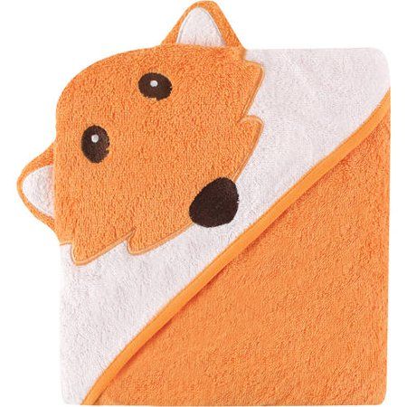 Photo 1 of Luvable Friends Baby Boy Cotton Animal Face Hooded Towel 