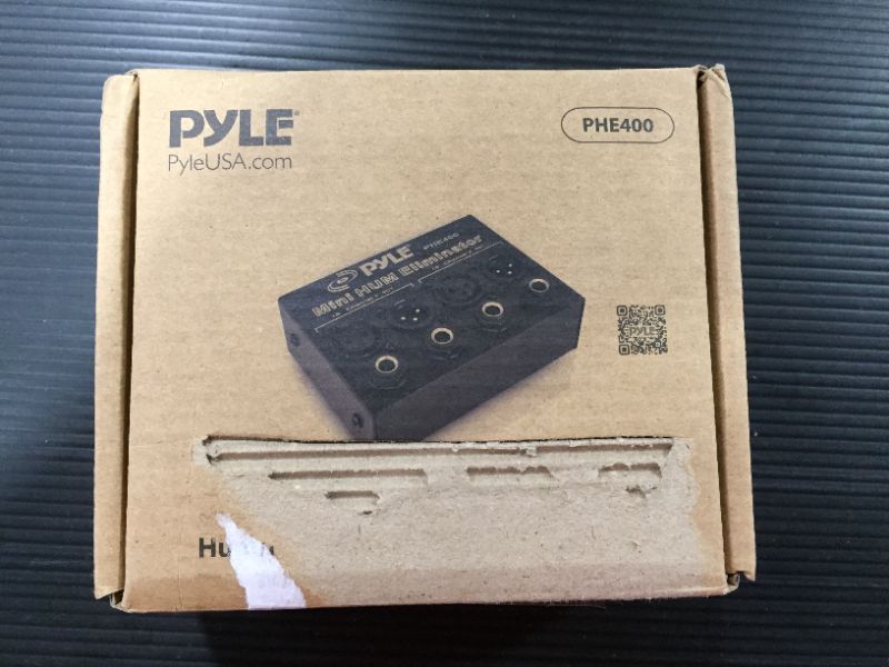 Photo 2 of PYLE PHE400 - Hum/Noise Eliminator 2-Channel Box with XLR Jacks