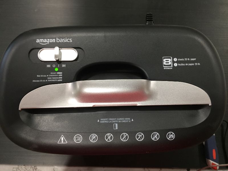 Photo 2 of AmazonBasics Cross Cut Shredder
