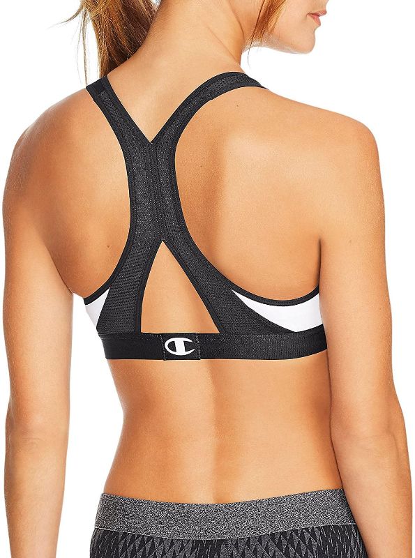 Photo 2 of [Size M] Champion curvy show-off sports bra [White & Black]