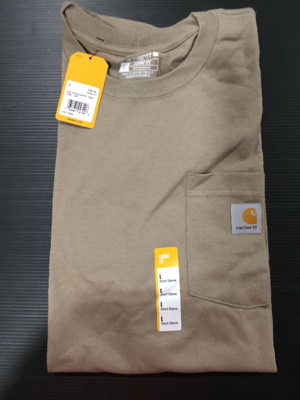 Photo 2 of Carhartt Petite Men's Regular Large Desert Cotton Short-Sleeve T-Shirt