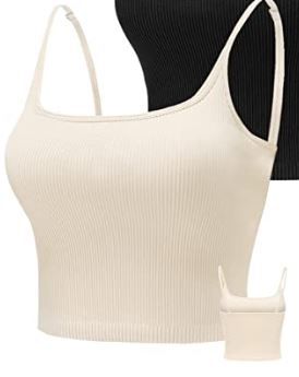 Photo 1 of [Size S/M] KIKIWING Women's Seamless Sports Bra Workout Crop Top