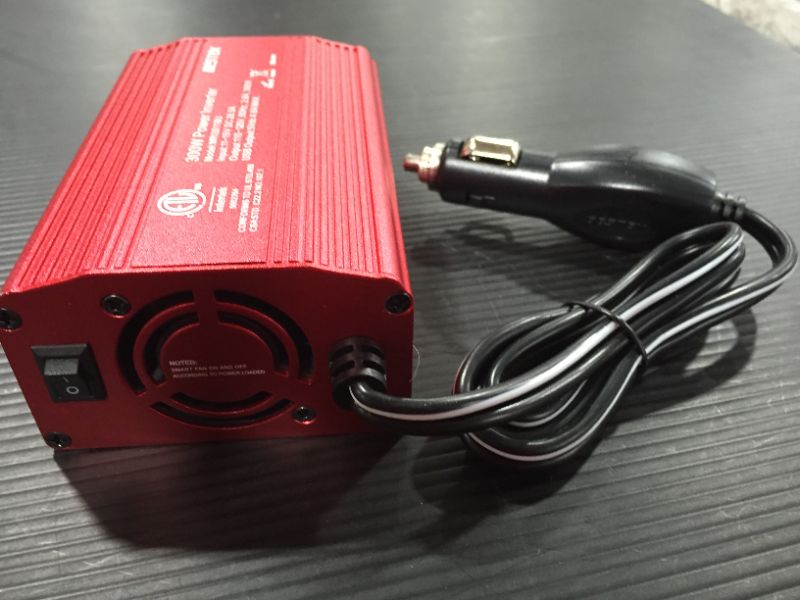 Photo 3 of BESTEK 300W Power Inverter DC 12V to 110V AC Car Inverter with 4.2A Dual USB Car Adapter
