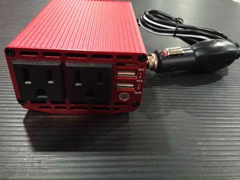 Photo 1 of BESTEK 300W Power Inverter DC 12V to 110V AC Car Inverter with 4.2A Dual USB Car Adapter
