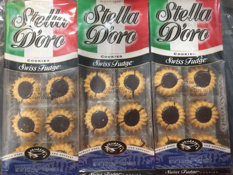 Photo 3 of [3 Pack] Stella Doro Swiss Fudge Cookies - 8oz [EXP 7-10-21] 