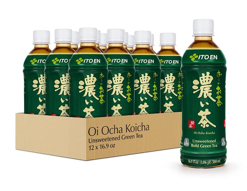 Photo 1 of [Pack of 12] Ito En Oi Ocha Unsweetened Bold Green Tea, Unsweetened, 0 Calories, 16.9 Fluid Ounce [EXP 6-22]