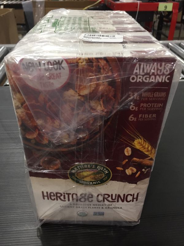 Photo 4 of [EXP 3-22] Nature's Path Organic Cereal, Heritage Crunch, 14 Oz Box (Pack of 6)