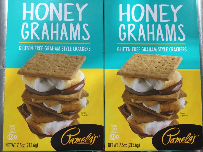 Photo 1 of [2 Pack] Pamela's Products Gluten Free Graham Crackers, Honey [EXP 2-22]