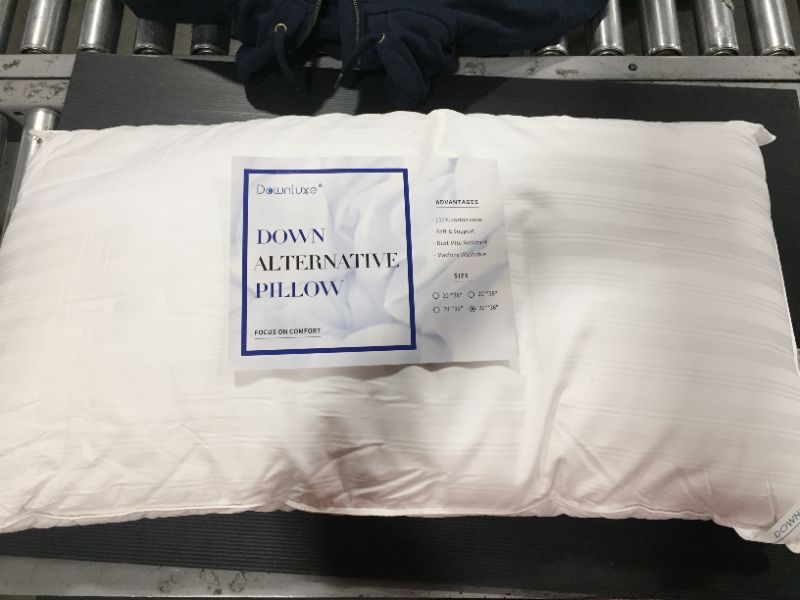 Photo 3 of [Size King] downluxe Down Alternative Bed Pillows- 100% Breathable Cotton Cover