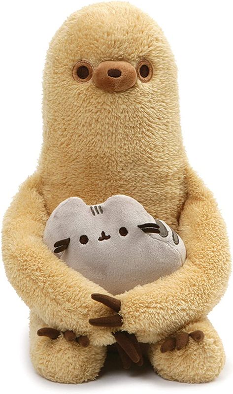 Photo 1 of GUND Pusheen with Sloth Plush Stuffed Animal, Set of 2, Multicolor, 13"