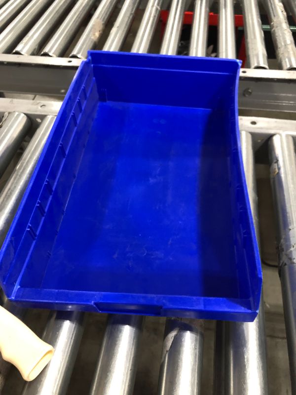 Photo 2 of Akro-Mils 30178 Plastic Nesting Shelf Bin Box, (18-Inch x 11-Inch x 4-Inch), Blue