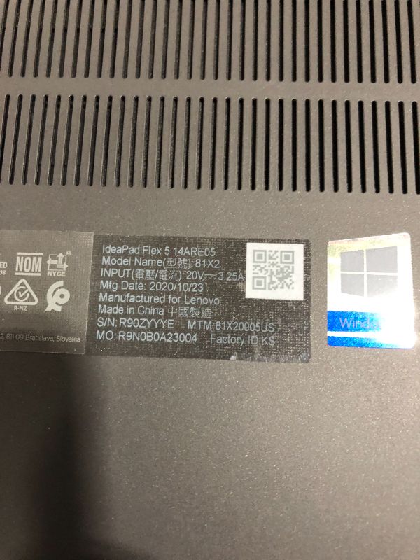 Photo 4 of Lenovo Flex 5 14" 2-in-1 Laptop, 14.0" FHD (1920 x 1080) Touch Display, AMD Ryzen 5 4500U Processor, 16GB DDR4 OnBoard RAM, 256GB SSD, AMD Radeon Graphics, Windows 10, 81X20005US, Grey Notebook
