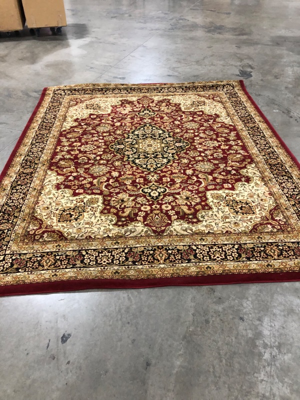 Photo 1 of 117" x 8', Red and brown hued Persian rug 