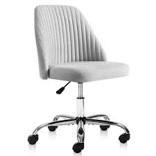 Photo 1 of SMUGDESK Gray Home Office Modern Twill Fabric Mid-Back Task Chair 