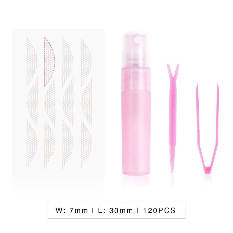 Photo 1 of Beauty Logic Aqua Lace Eyelid Lifting Kit, 120 Invisible Lifter Tape Strips, Instant Natural Self Adhesive Upper Eye Lid Lift Double Stickers for Hooded Droopy Puffy Uneven Eyes
