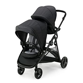 Photo 1 of Graco Ready2Grow LX 2.0 Double Stroller Features Bench Seat and Standing Platform Options, Gotham