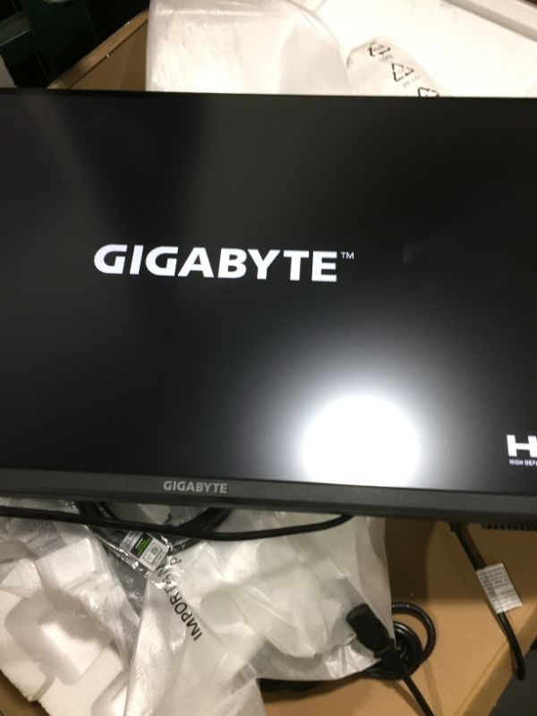 Photo 2 of GIGABYTE M32U 32" 144Hz 4K FreeSync Compatible Gaming Monitor, SS IPS, 3840x2160 Display, 1ms Response Time (MPRT), 1x Display Port 1.4, 2x HDMI 2.1, 3x USB 3.0, 1x USB Type C
