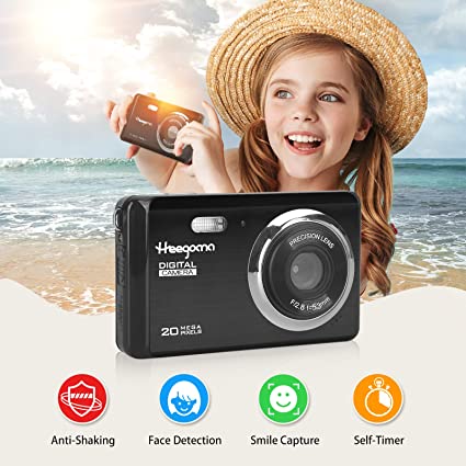 Photo 1 of Digital Camera FHD 1080P 20MP Vlogging Kids Camera with 2.8" LCD Screen,Rechargeable Point and Shoot Camera,Video Camera Compact Portable Cameras for Kids, Beginner,Students,Teens with 8X Digital Zoom
