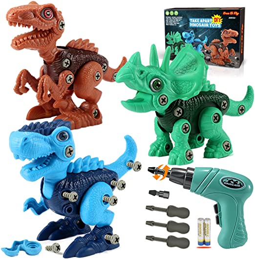 Photo 1 of Kids Toys Stem Dinosaur Toy: Take Apart Dinosaur Toys for kids 3-5| Learning Educational Building construction Sets with Electric Drill| Birthday Gifts for Toddlers Boys Girls Age 3 4 5 6 7 8 Year Old
