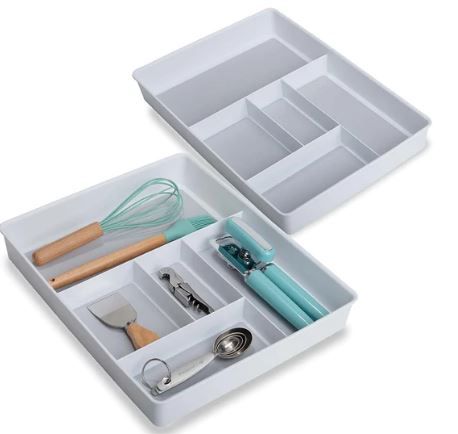 Photo 1 of 5-Compartment Plastic Drawer Organizer - 2
