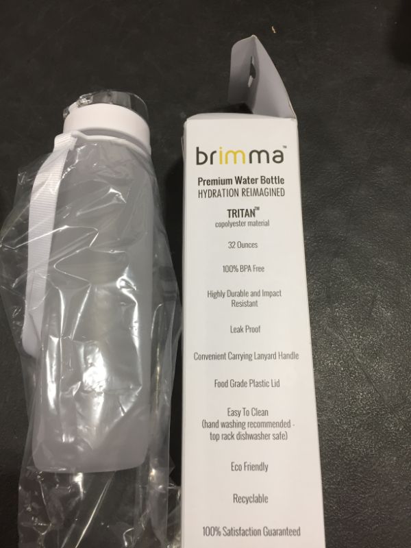Photo 2 of Brimma Premium Sports Water Bottle with Leak Proof Flip Top Lid - Eco Friendly & BPA Free Tritan Plastic - Must Have for The Gym, Yoga, Running, Outdoors, Cycling, and Camping
