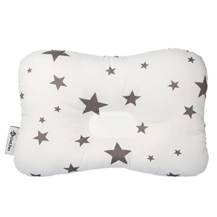 Photo 1 of Baby Pillow for Newborn Breathable 3D Air Mesh Natural Organic Cotton, Protection for Flat Head Syndrome StarDream White
