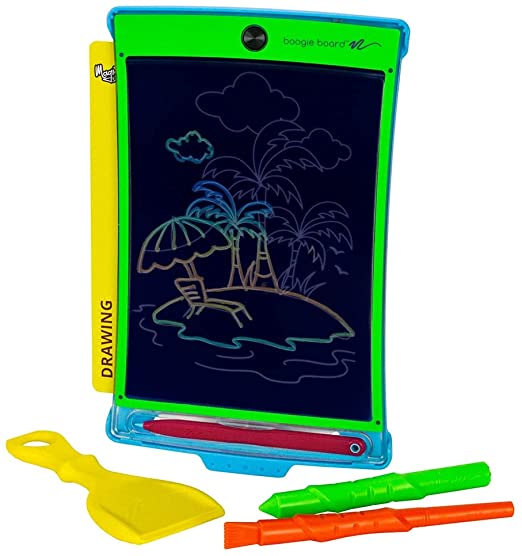 Photo 1 of Boogie Board Magic Sketch Reusable Kids’ Drawing Activity Kit with ColorBurst Drawing Pad, Stylus and Texture Tools, Double-Sided Templates for Drawing, Writing, and Tracing, Ages 4+
