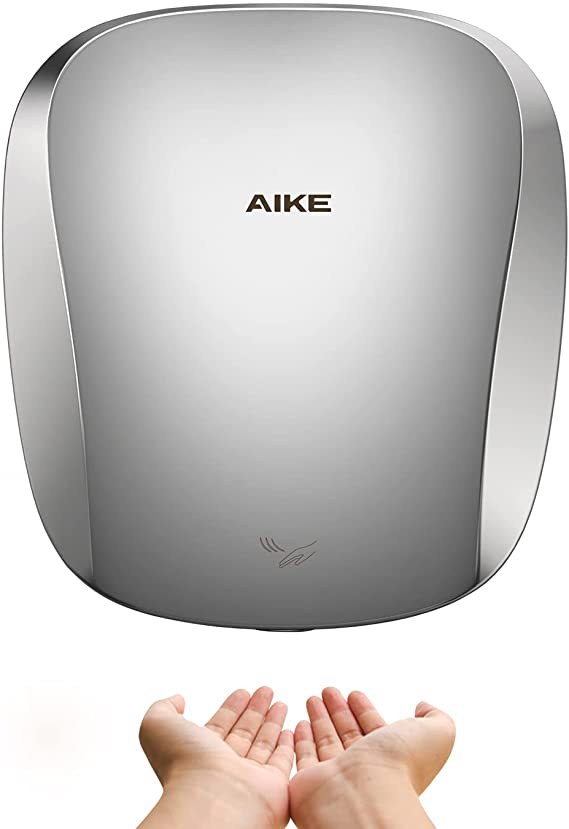 Photo 1 of AIKE AK2903 Heavy Duty Commercial Hand Dryer with Hepa Filter Polished Stainless Steel Finish UL Approved 120V 1400W
