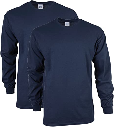 Photo 1 of Gildan Men's Ultra Cotton Long Sleeve T-Shirt, Style G2400, Multipack
SIZE LARGE