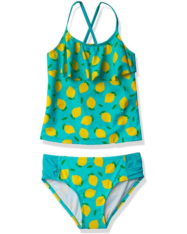 Photo 1 of Kanu Surf Kanu Surf Girls' Charlotte Flounce Tankini Beach Sport 2-Piece Swimsuit
SIZE 14