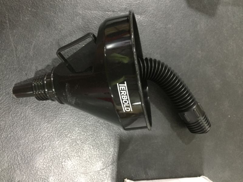 Photo 2 of Terbold Automotive Funnel with Flexible Tube, Black
