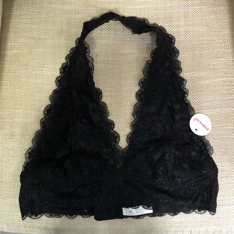 Photo 1 of WOMENS BLACK BRALETTE 
SIZE L