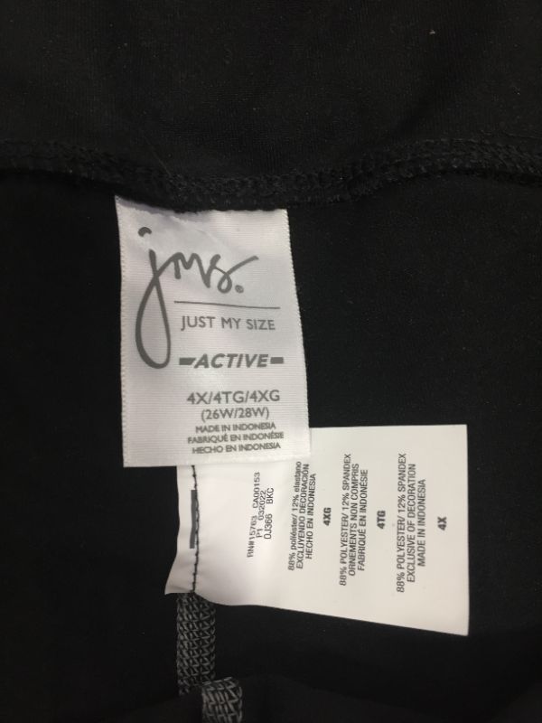 Photo 2 of JMS Hanes size 4XL black activewear leggings 