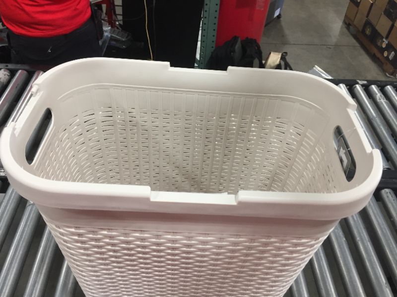 Photo 3 of Mind Reader Slim Laundry Basket - Open White