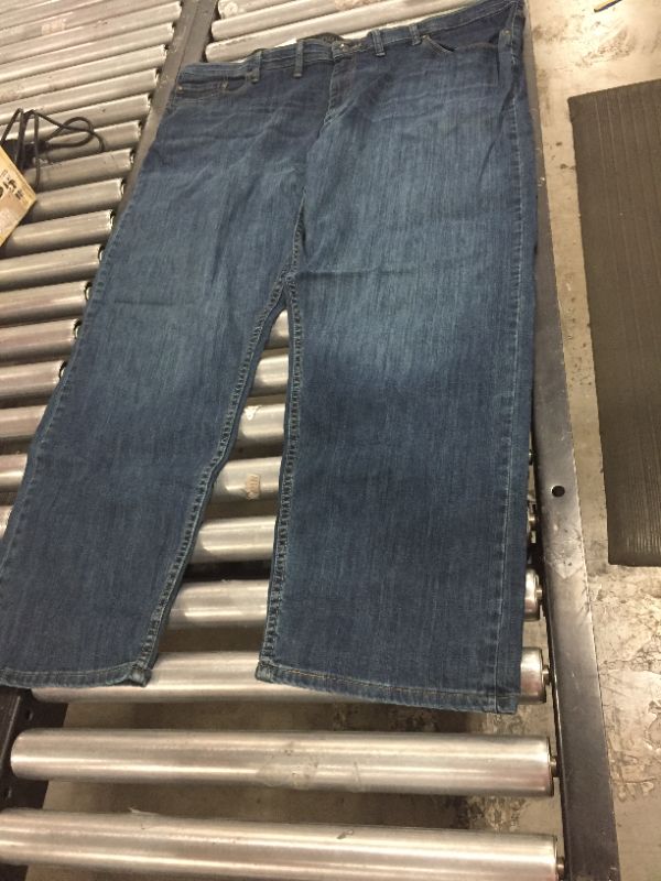 Photo 2 of Wrangler Authentics Men's Relaxed Fit Comfort Flex Waist Jeans. Size 46x30