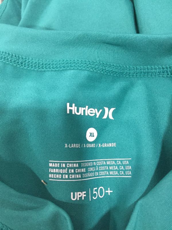 Photo 3 of Hurley Women's Standard OAO Long Sleeve Rashguard, Emerald, XL