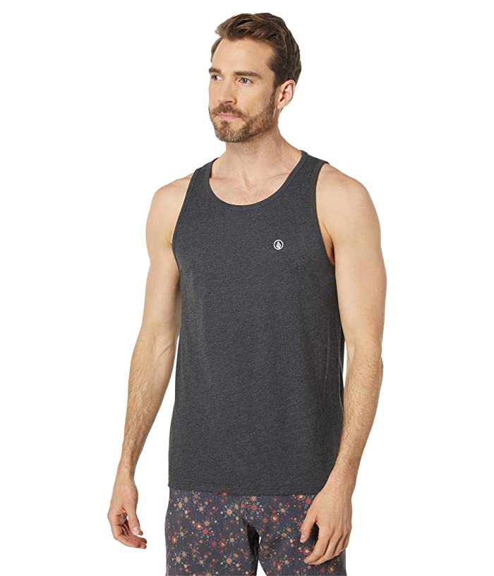 Photo 1 of Volcom Men's Solid Heather Tank Top - Dark Black Heather. size XL