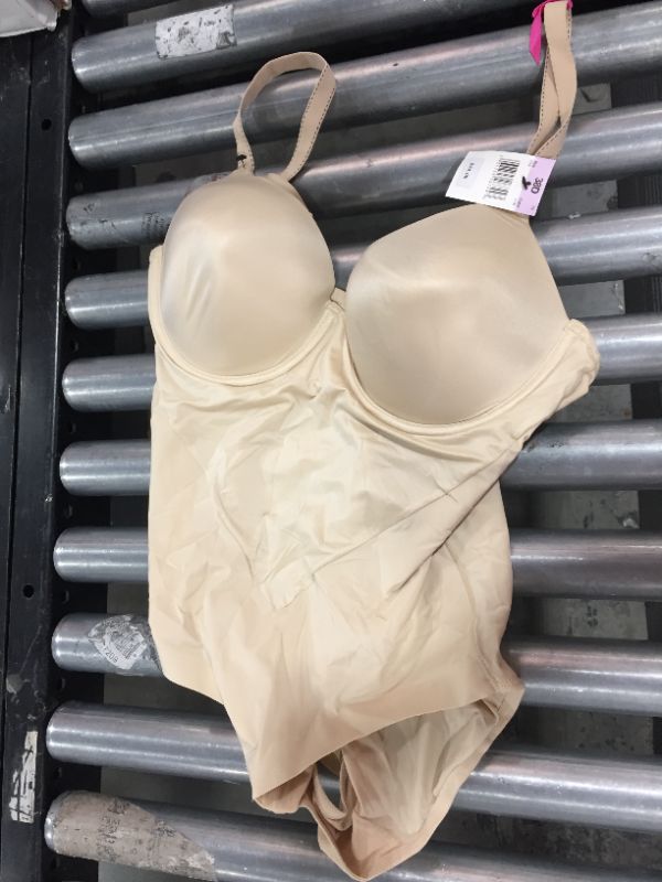 Photo 1 of Flexees by Maidenform Body Shaper with Built-in Bra Latte Lift/Black, Size 38D - Women's