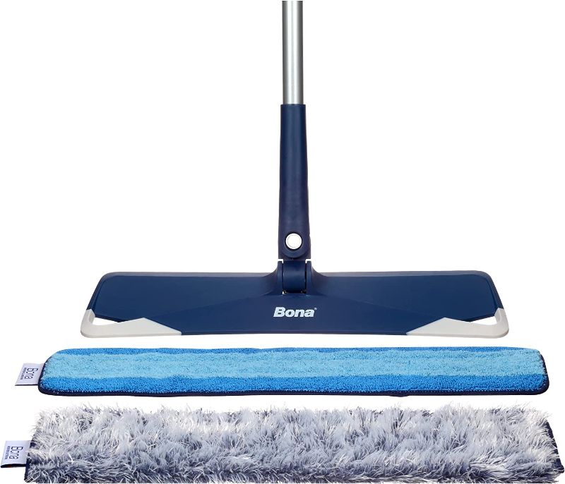 Photo 1 of Bona Premium Microfiber Floor Mop, Includes Microfiber Cleaning Pad and Microfiber Dusting Pad
