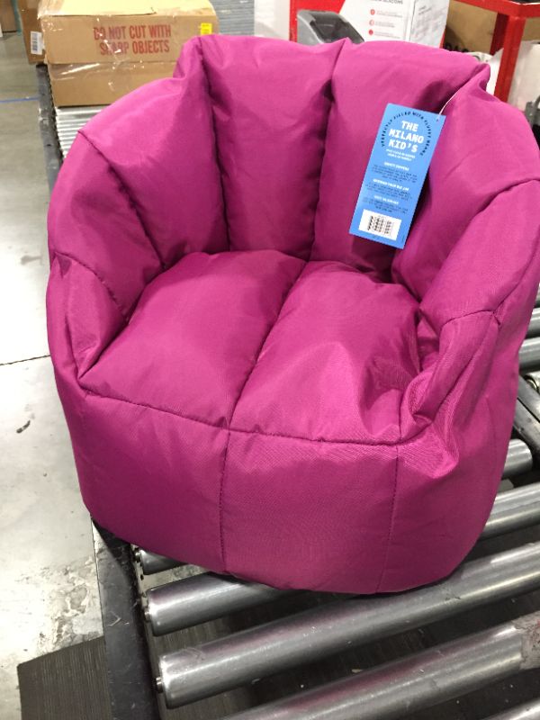 Photo 2 of Big Joe Milano Kid's Beanbag Chair Pink Passion Smartmax
