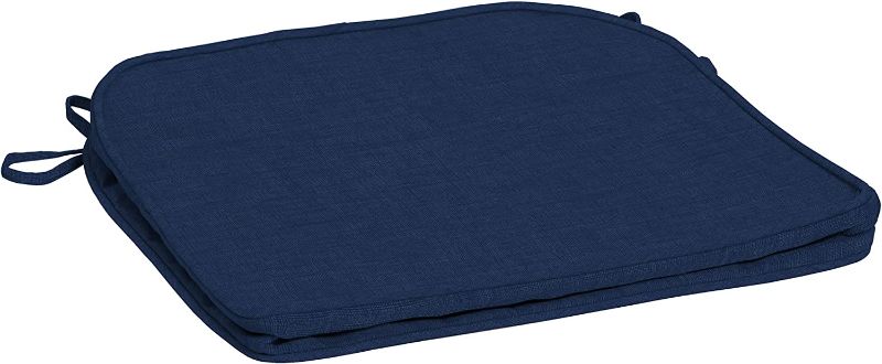 Photo 1 of Arden Selections ProFoam 19 x 20 in Outdoor Rounded Back Seat Cushion Cover, Sapphire Blue Leala
