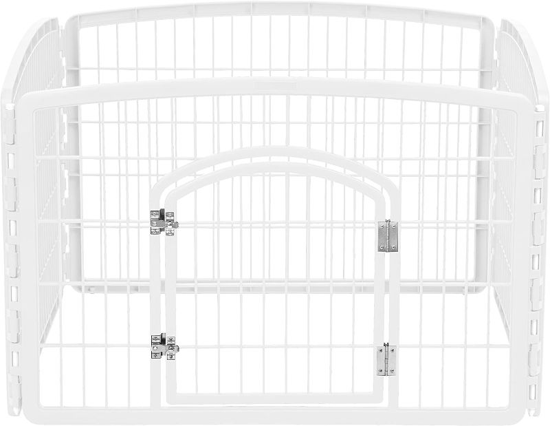 Photo 1 of IRIS USA Puppy Playpen Dog Playpen Fence Enclosure with Dog Gate Door - Indoor Pet Playpen - 4 or 8 Panel
