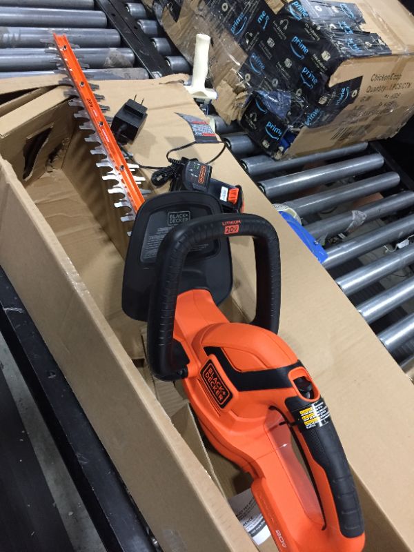 Photo 1 of Black & Decker 20V MAX Lithium - Ion Cordless Hedge Trimmer
