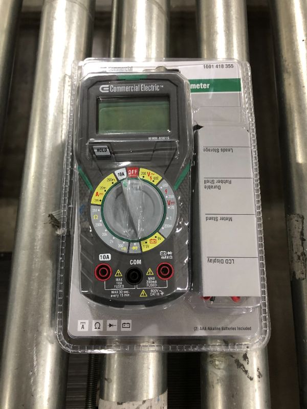 Photo 2 of Commercial Electric Manual Ranging Multimeter