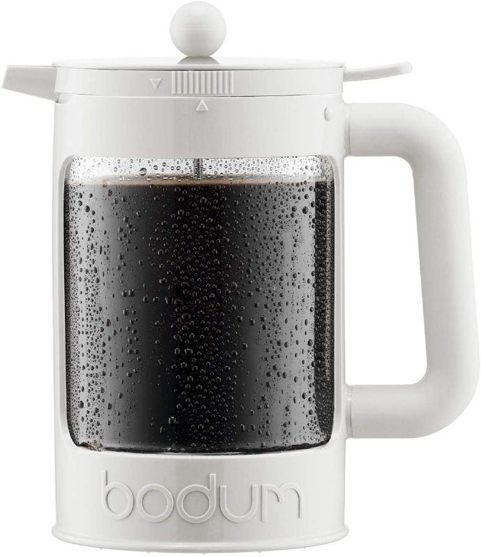 Photo 1 of Bodum Bean Cold Brew Coffee Maker Set, 1.5 L/51 oz, White
