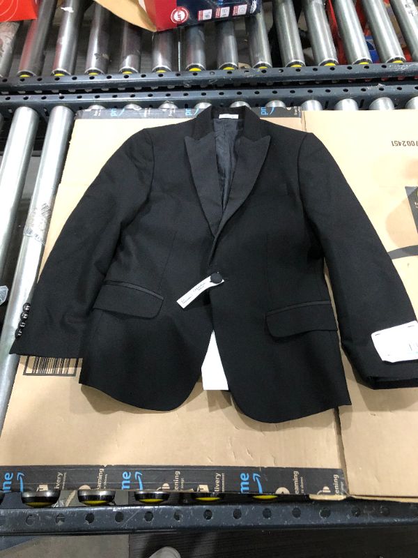 Photo 2 of Calvin Klein Boys' Blazer Suit Jacket, 2-Button Single Breasted Closure, Buttoned Cuffs & Front Flap Pockets size 8

