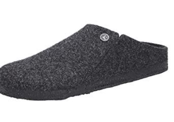 Photo 1 of Birkenstock Zermatt Men's Standard Felt Open Heel Slippers Grey Size 10
